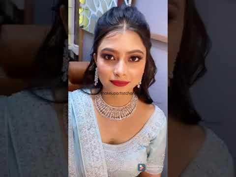 Engagement bride done at Makeup by Chandini, Gaur central mall RDC Ghaziabad