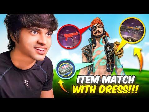 USING ITEM WHICH IS MATCH WITH MY BUNDLE || FREE FIRE MAX