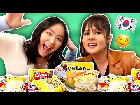 Trying Korean snacks for the first time 💜🇰🇷