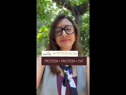 Nutrition Hacks Protein + Protein = Fat #poojamakhija #nutritionhacks #nutrition #protein