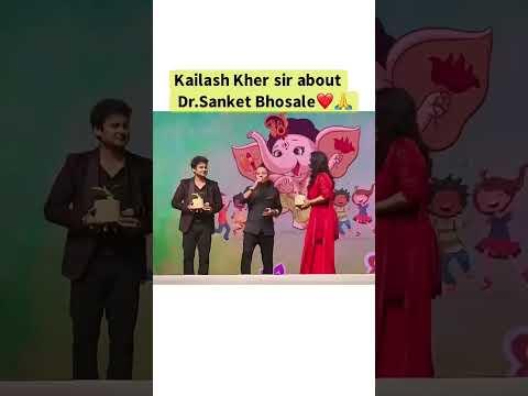 Kailash kher sirs love for Dr.Sanket Bhosale #love #comedy #sanketbhosale #kailashkher ❤️🤩🤩