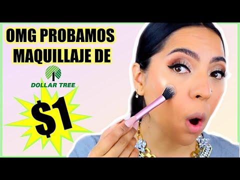 PROBANDO MAQUILLAJE DE $1 DOLLAR TREE  NO AL MALGASTO! ♥BeautybyNena