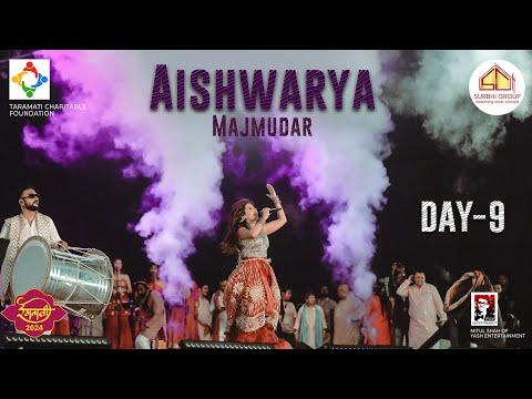 Aishwarya Majmudar || Rangtaali 2024 || Garba Mahotsav || Day - 9 || Borivali West || MHB Colony ||