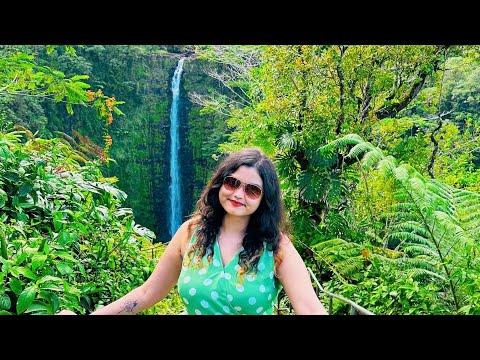 Day In My Life- Hawaii Sunset ☀️| Akaka Waterfalls 😲| Walk In The Nature| Beach 🌊