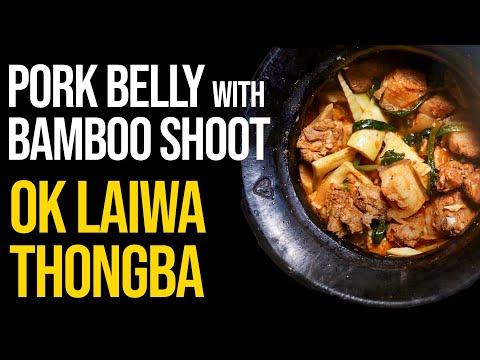 Pork Belly with Bamboo Shoot | Pork and Laiwa | No Masala | The Oo Morok Trails