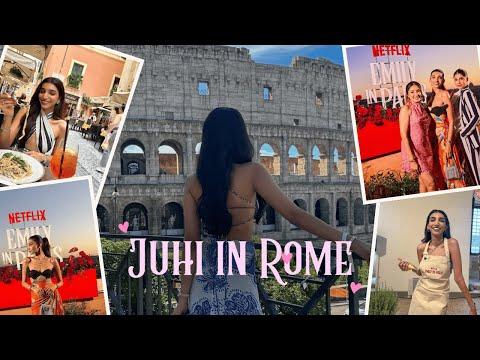 Juhi in Rome 😍 With Netflix ❤️