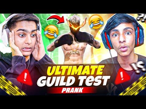 Ultimate Guild Test Prank On Funny Bchaa 🤯 Yeh क्या होगया - Funniest Match Must Watch 🤣 - Free Fire