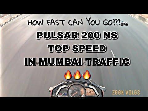 PULSAR 200 NS Top Speed In Mumbai Traffic