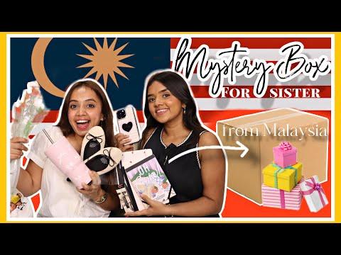 I got my Sister a Mystery Box from Malaysia ft @Gopali  | 🇲🇾🎁👯‍♀️