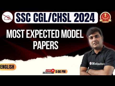 SSC Exam 2024 | SSC English Class | Expected Model Papers | Mahendras #3