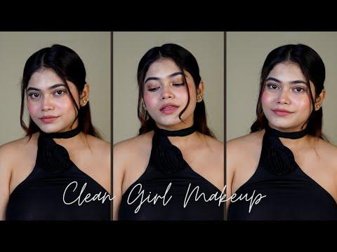 Clean girl makeup look