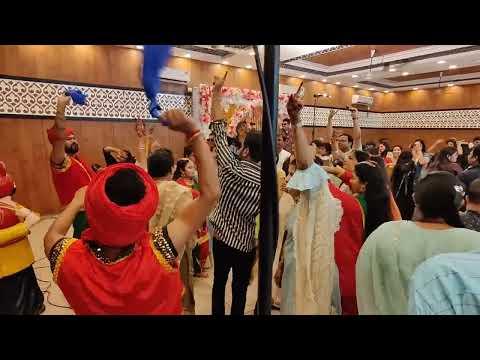 Navya Jaiti Singing and performing on a Punjabi theme Mehndi ceremony ❤️...