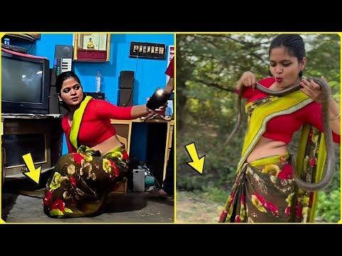 कैमरे में कैद लड़की का कारनामा | Caught on camera (Part-42)