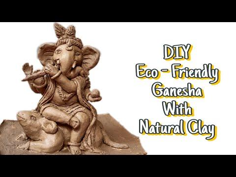 Eco Friendly Ganesha Idol Making #GaneshIdolMaking2024 #NaturalClayGanpati #HowToMakeGaneshIdol #DIY