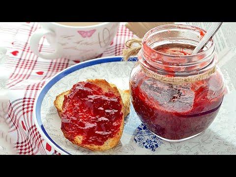 Strawberry Jam Recipe with three ingredients | Homemade Strawberry Jam | No Pectin, No Preservatives