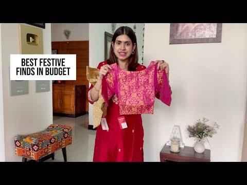 Ethnic wear kurta suit set, blouses for all size | Budget festive wear looks