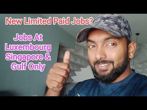 New Paid Abroad Jobs || Luxembourg || Singapore || Gulf 2024