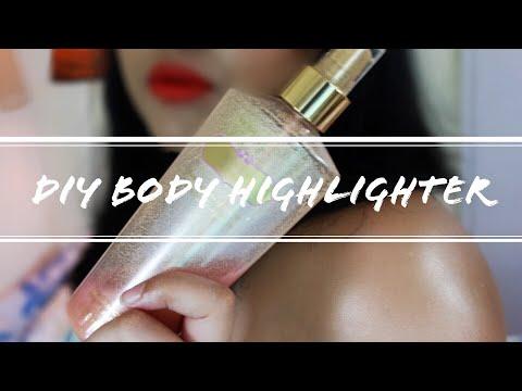 DIY BODY HIGHLIGHTER SPRAY | SIMPLE DIY BODY GLOW