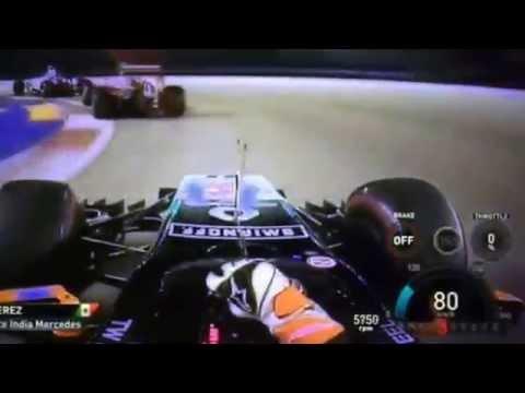 Sergio Pérez Fantastic Overtakes | Singapore 2014