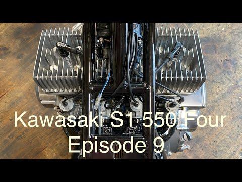 Kawasaki S1 550 four cylinder  assembly - Episode 9