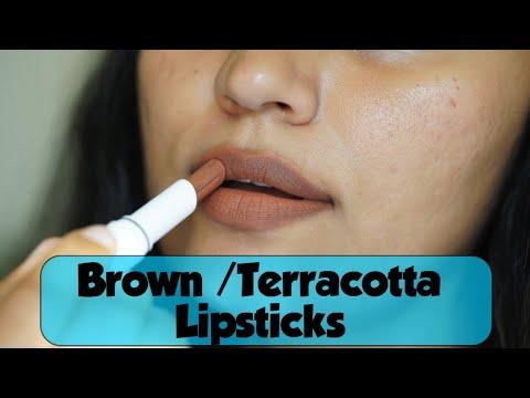 🔴SALE!Terracotta/ Brown matte lipsticks/Amazon Sale