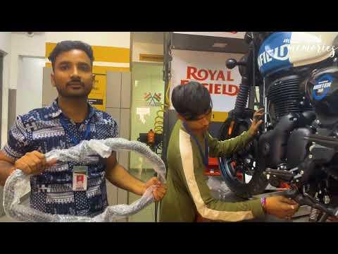 New Royal Enfield Hunter 350 | Accessories Installetion | OEM Accessories Prices |#mileswithmemories