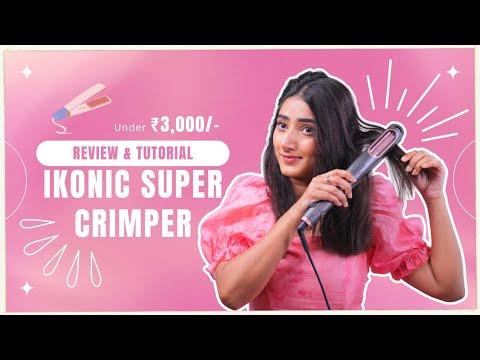 Styling my hair by using IKONIC SUPER CRIMPER 😍Review & How to use ♥️