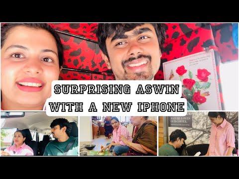 Surprising Aswin with a New IPhone | Diya Krishna | Aswin Ganesh