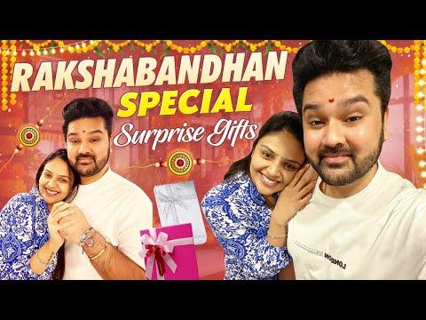 Raksha bandhan Special Surprise Gifts || Rakhi Special  || Sreemukhi