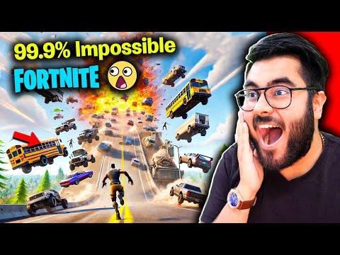 🔥 99% IMPOSSIBLE MEGA RAMP SURVIVAL!!! 🔥 | Fortnite Hindi Funny Moments 😂 | Hitesh KS