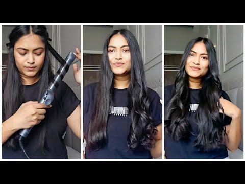 Easiest technique to curl hair| AGARO PRIMA ROTATING HAIR CURLER| Hairstyle Diaries