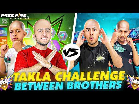 Takla Challenge With My Brother 2 Vs 2 Big Brother Vs Little Brother 🤣 - Garena Free Fire