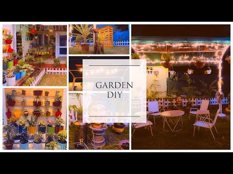 DIY GARDEN DECOR + TOUR | DIY HANGING PLANTERS | DIY LIGHTING | DIY OUTDOOR BAR