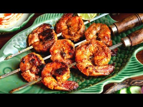 Prawn Tikka Recipe on Tawa | How To Make Prawns Tikka without Oven | Tandoori Prawn Restaurant style