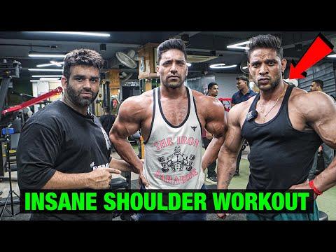 Rohit Khatri x Rahul | Pro Shoulder Workout | Road To Amateur Olympia Ep.03