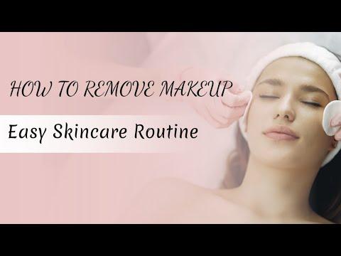 How to Remove Heavy Makeup Using Makeup Remover Wipes 1 Step Skincare Routine at Night time