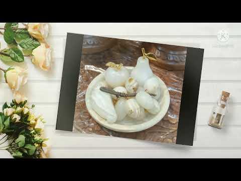 Beautiful Handmade Marble Fruit Tray Set | Ghazali Handicraft