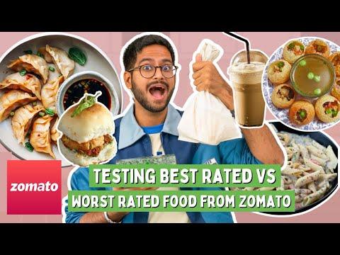 OMG😱 TRYING *WORST RATED VS BEST RATED* FOOD ON ZOMATO...WHAT DID I LIKE??